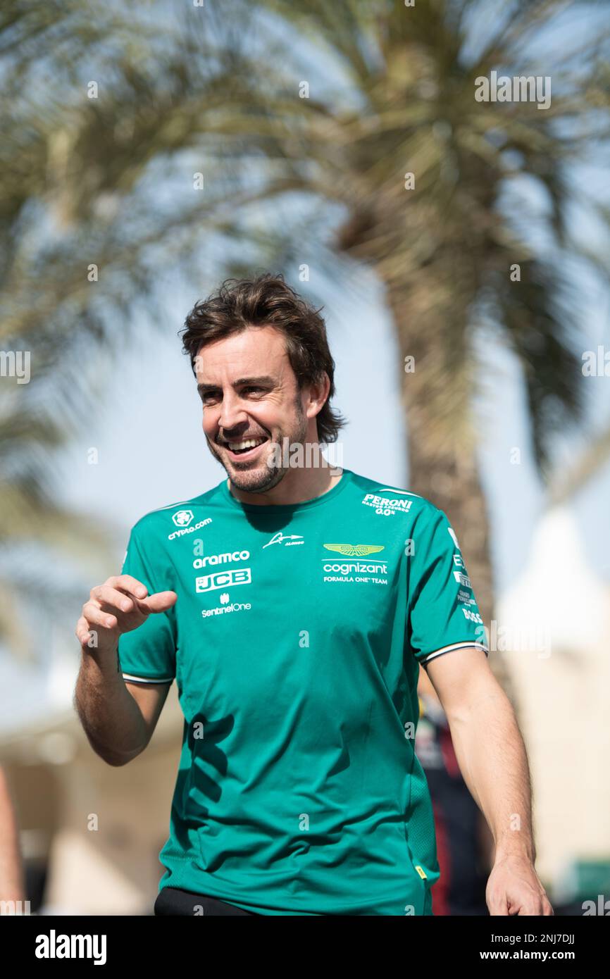 Fernando Alonso (ESP) Aston Martin F1 Team. 22.02.2023. Formula 1 Testing, Sakhir, Bahrain, Preparations.  Photo credit should read: XPB/Press Association Images. Stock Photo