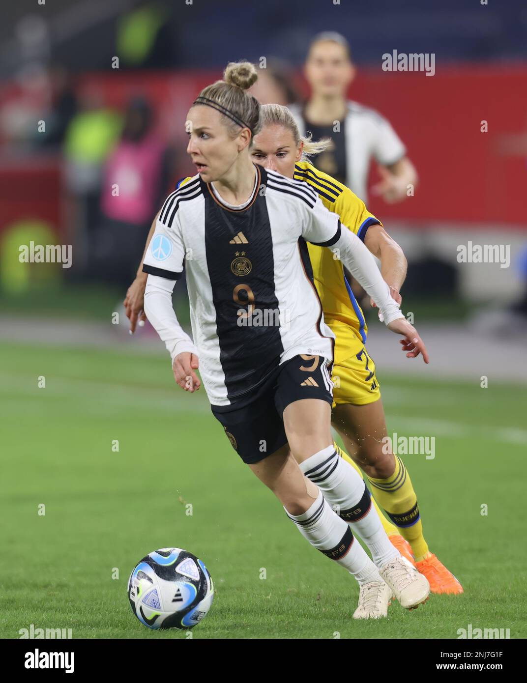 Duisburg, Germany. 21st Feb, 2023. Svenja Huth (GER), Women's football match, Germany vs Sweden, Duisburg, 21.02.2023. Credit: Juergen Schwarz/Alamy Live News Stock Photo