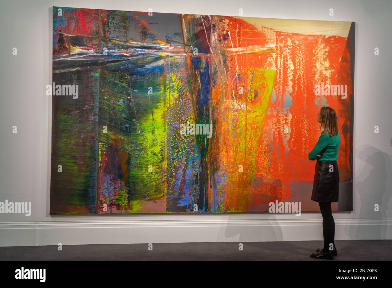 London, UK. 22 February 2023. Gerhard Richter, Abstraktes Bild. (Estimate Upon Request). Press preview of Modern & Cotemporary Art auction at Sotheby's. The sale takes place on 1 March at Sotheby's London. Credit: amer ghazzal/Alamy Live News Stock Photo