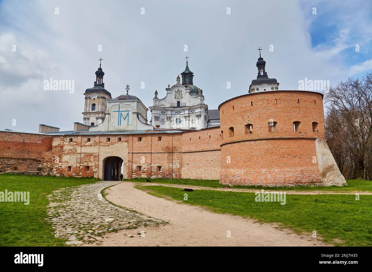 berdichev The exterior of the church facade in the old monastery of the Order of the  Discalced Carmelites, Berdichev, Ukraine Stock Photo - Alamy