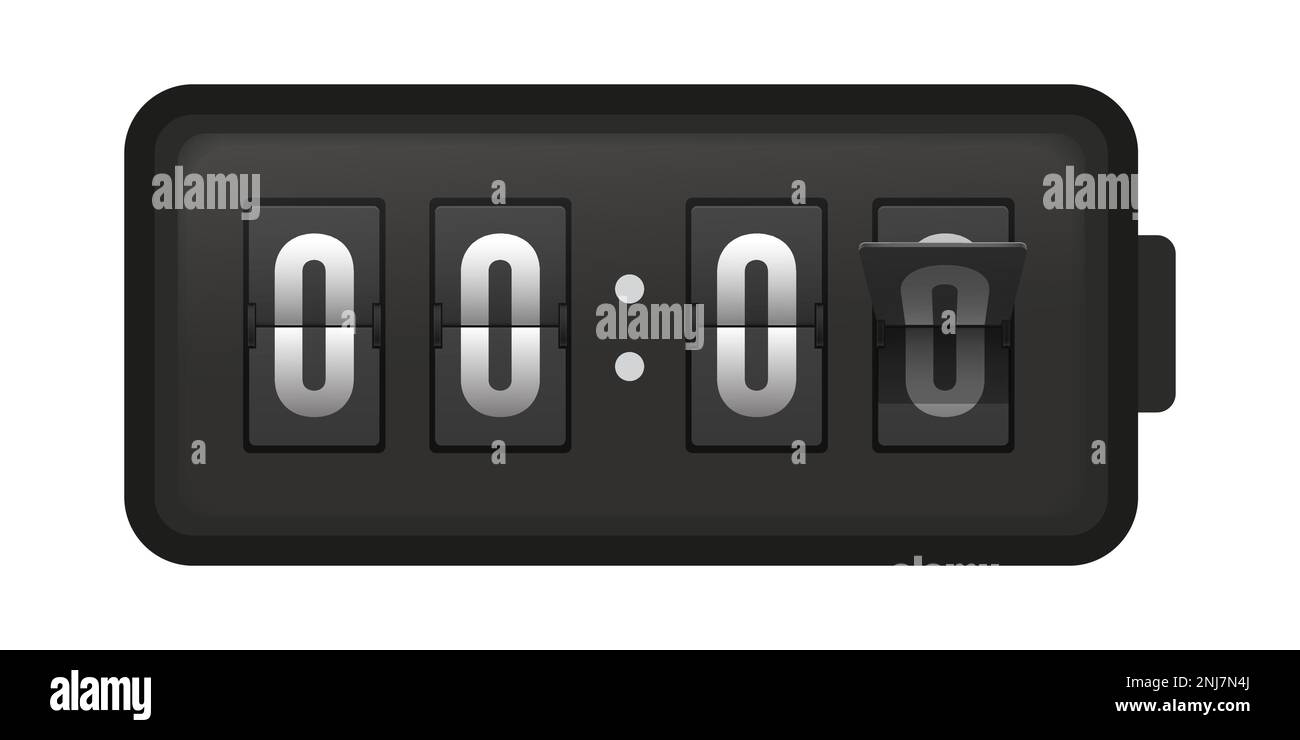 digital clock on white background Stock Vector Image & Art - Alamy