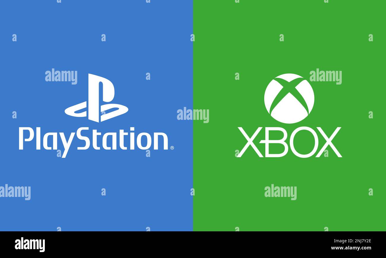 Playstation, Xbox system logo Stock Vector Image & Art Alamy
