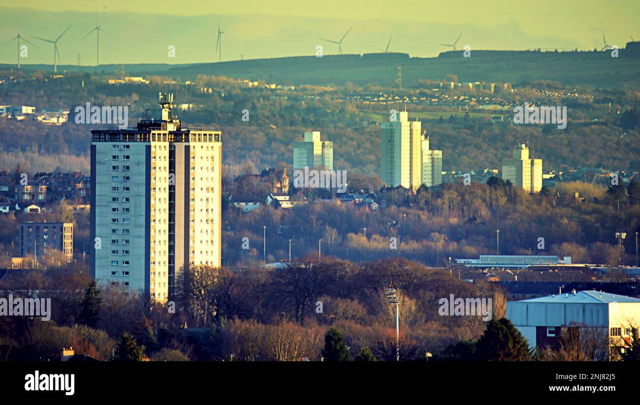 Glasgow, Scotland, UK 22nd February, 2023. UK Weather After the storms