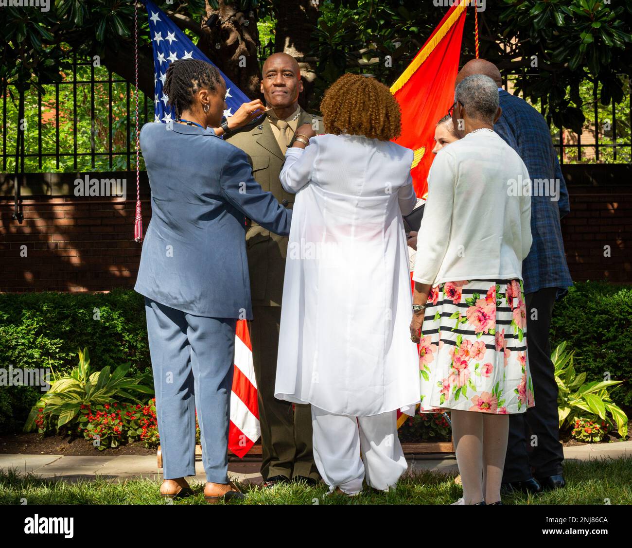U.S. Marine Corps Gen. Michael E. Langley is promoted by his family ...