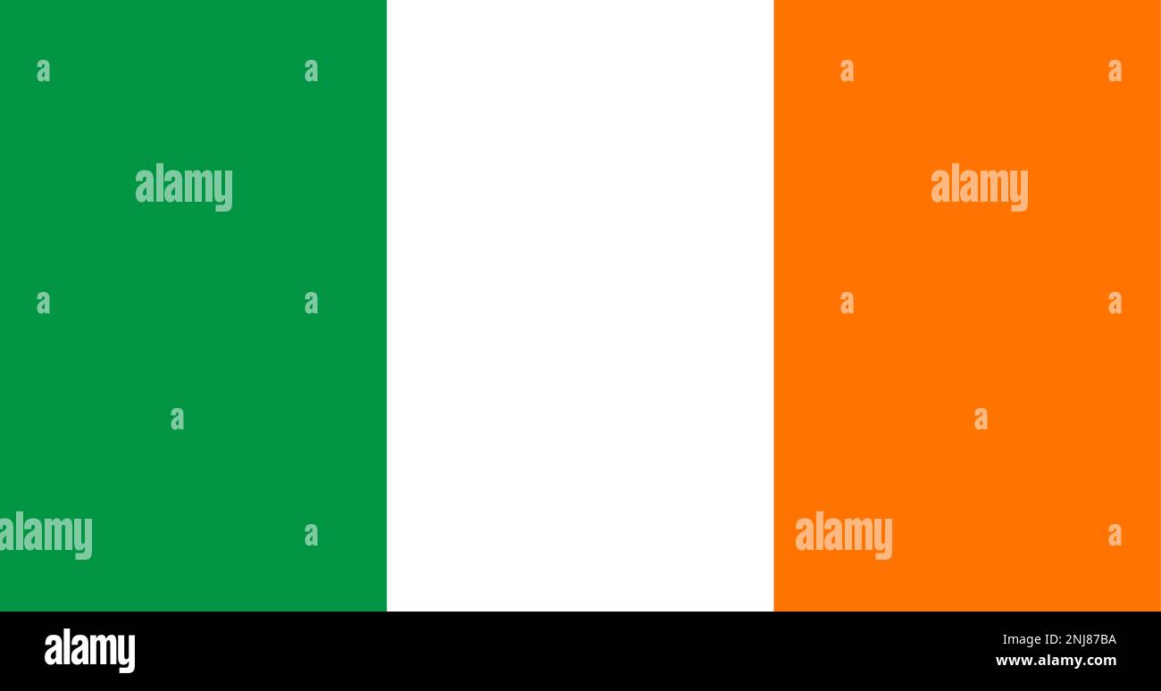 Vector of Ireland flag. Stock Vector