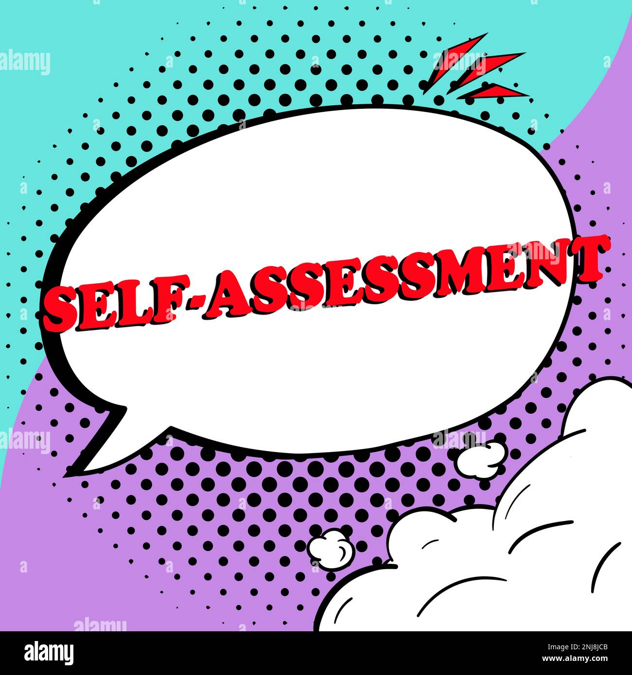 Conceptual display Self Assessment. Word for Pride and confidence in ...