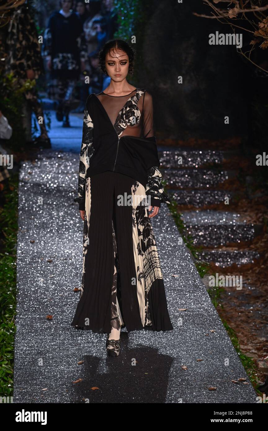 Milan, Italy. 22nd Feb, 2023. Milan, Woman Fashion Week, Fall Winter
