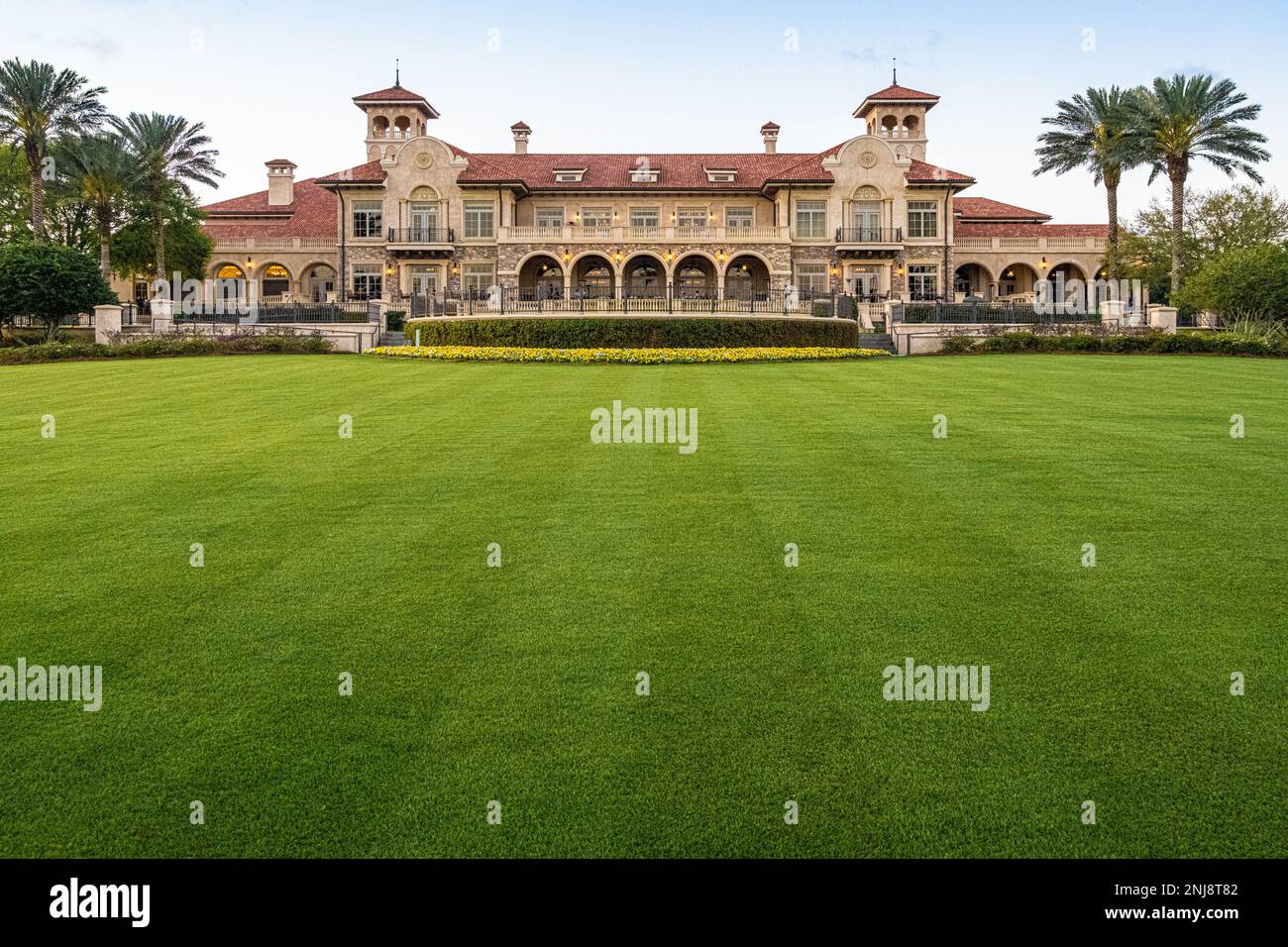 TPC Sawgrass Clubhouse on the THE PLAYERS Stadium Course in Ponte Vedra Beach, Florida. (USA) Stock Photo