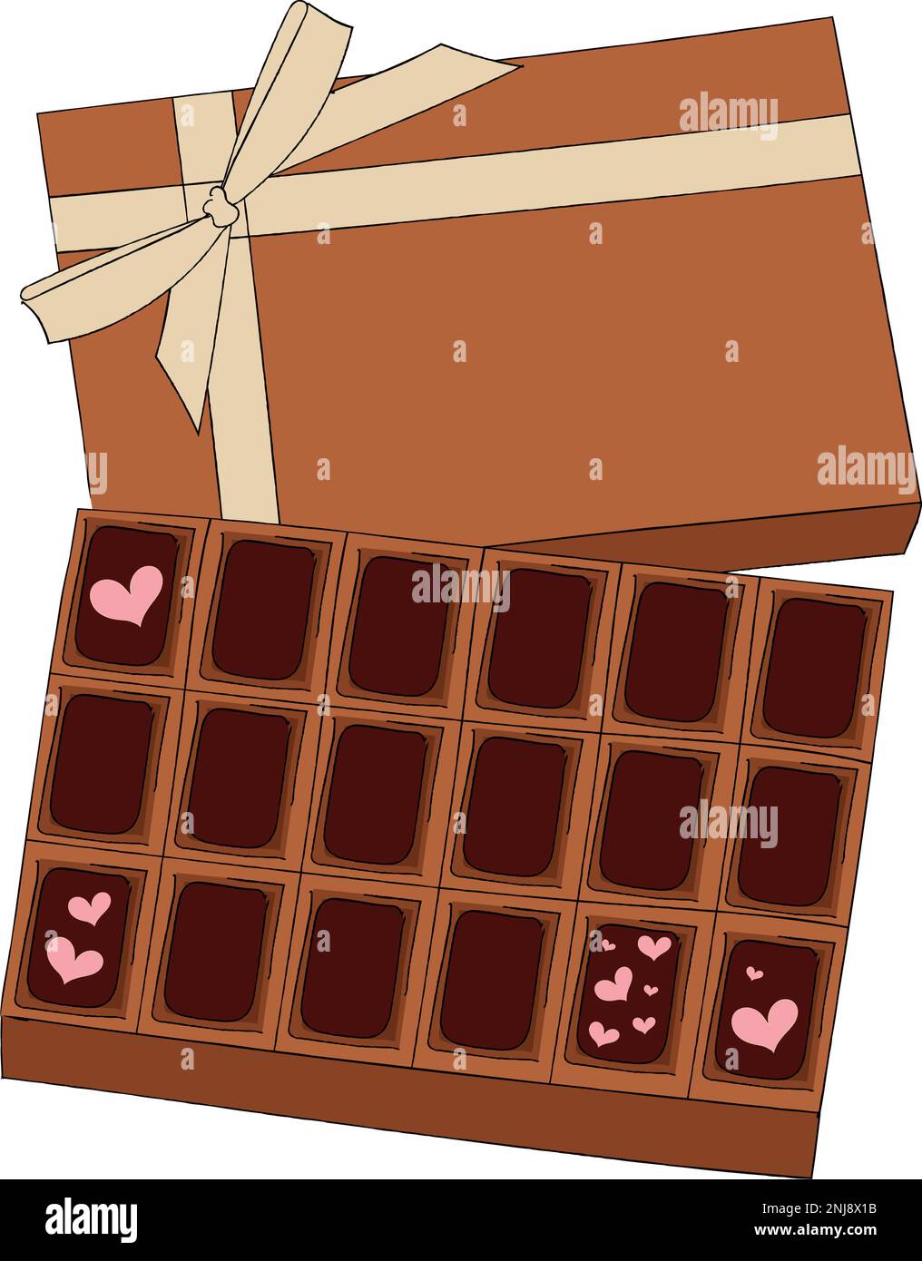 Isolated sketch of a chocolate box Vector Stock Vector Image & Art Alamy
