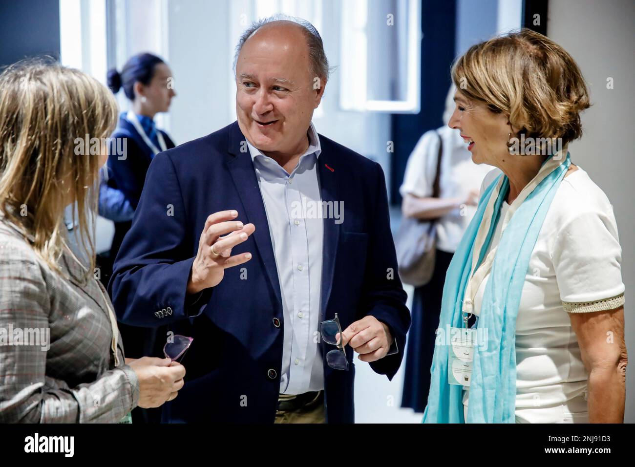 (LR) The manager of ES Salud Mental, Maribel Rodríguez; the Patient