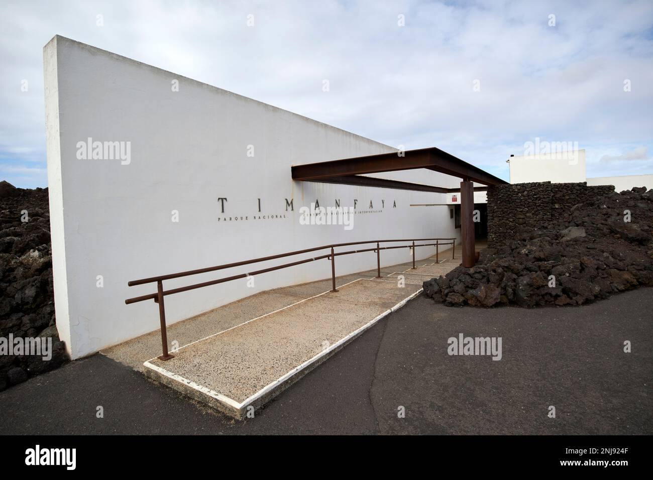 timanfaya national park visitors centre parque nacional timanfaya Lanzarote, Canary Islands, Spain Stock Photo