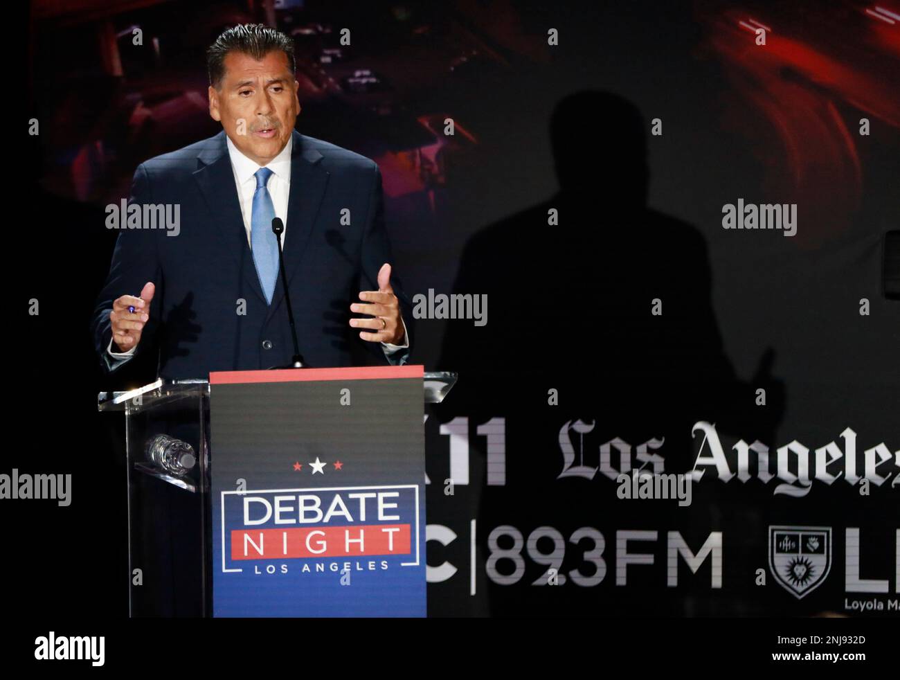 Retired Long Beach Police Chief Robert Luna, debates Sheriff Alex Alex ...