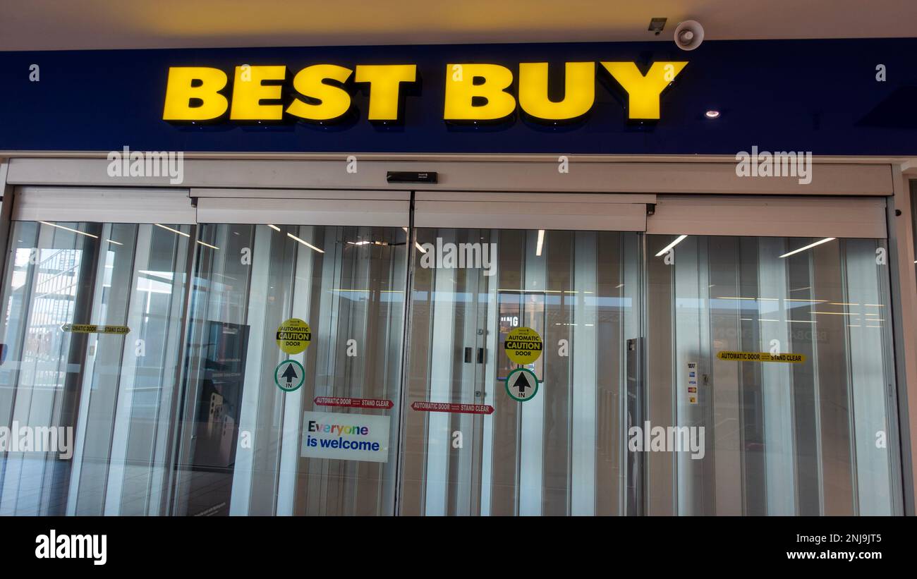 Best Buy Electronic Store in Burnaby, British Columbia Stock Photo