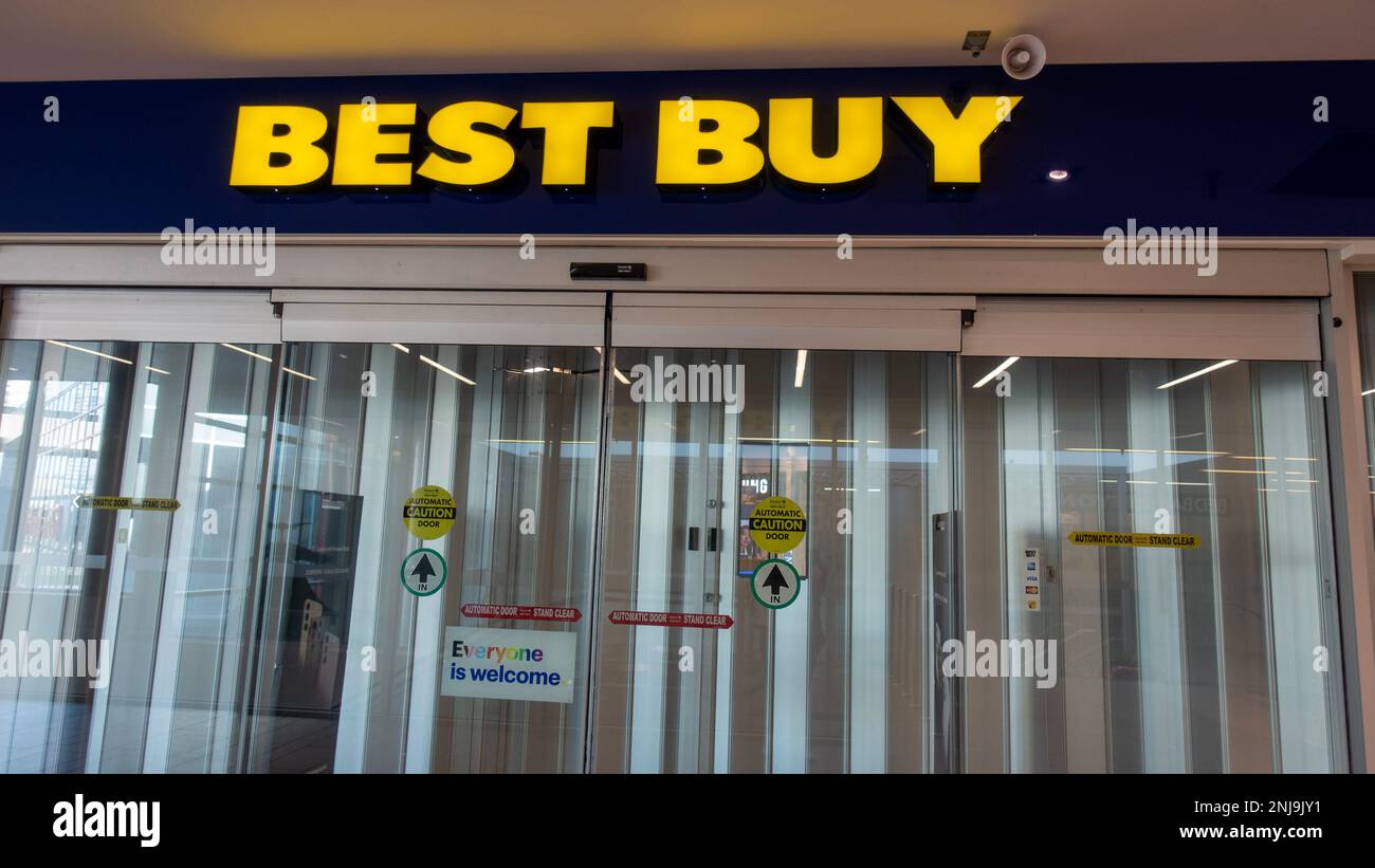 Best Buy Electronic Store in Burnaby, British Columbia Stock Photo