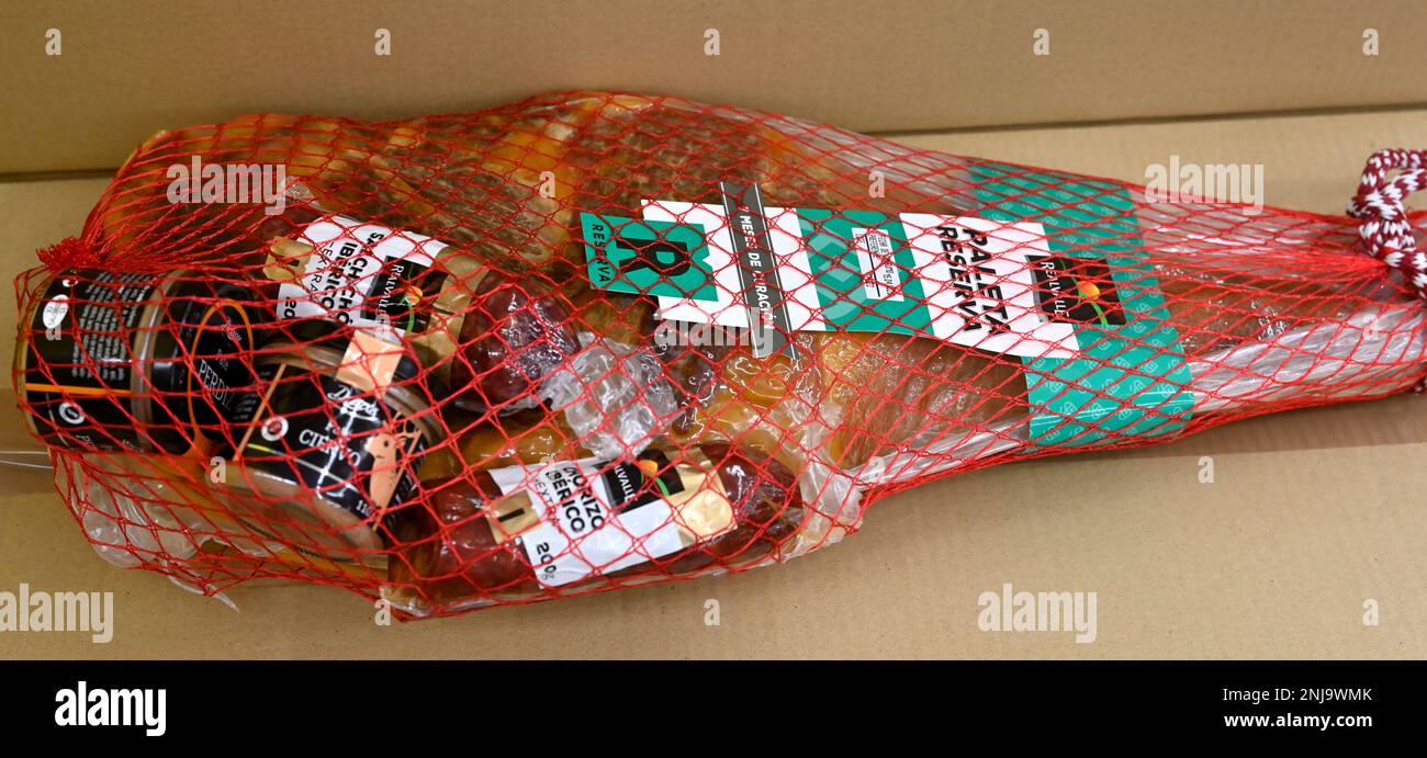 Ham hock artisanal meat gift pack for sale Stock Photo