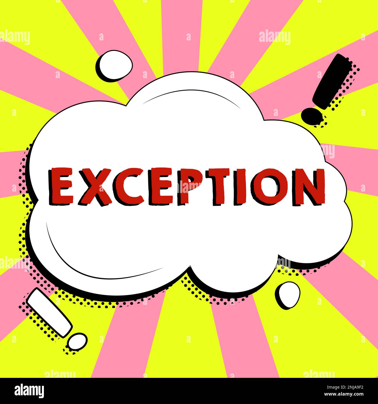 Exception Picture Conceptual display Exception. Internet Concept person or thing that is ...