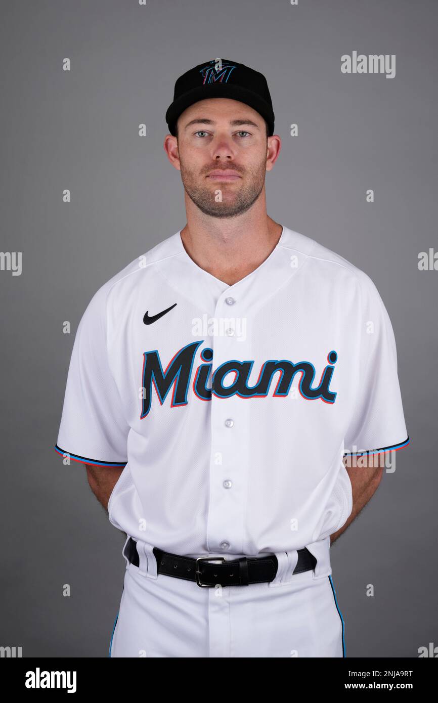 This Is A 2023 Photo Of Anthony Bender Of The Miami Marlins Baseball This Is A 2023 Photo Of Anthony Bender Of The Miami Marlins Baseball Team This Image Reflects The Marlins Active Roster As Of Wednesday Feb 22 2023 When This Image Was Taken Ap Photojeff Roberson 2NJA9RT