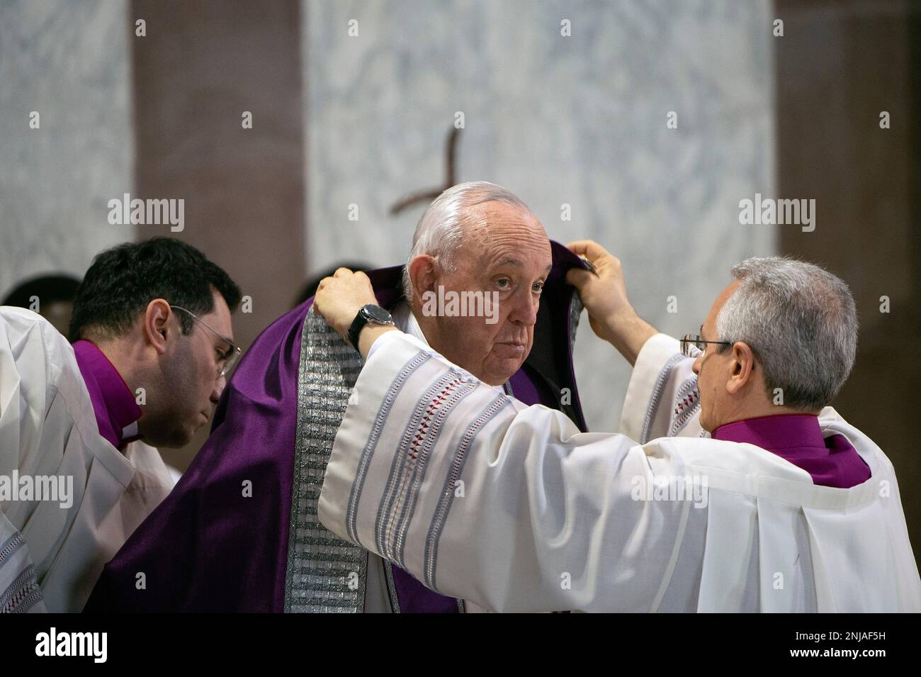 Rome, Rome. 22nd Feb, 2023. Italy, Rome, 2023/2/22. Pope Francis