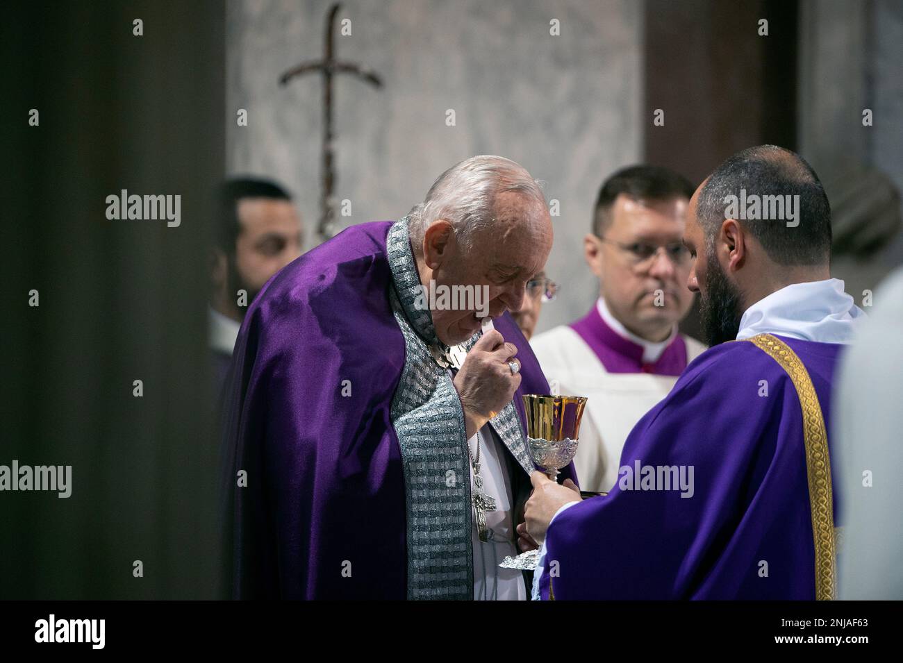 Rome, Rome. 22nd Feb, 2023. Italy, Rome, 2023/2/22. Pope Francis
