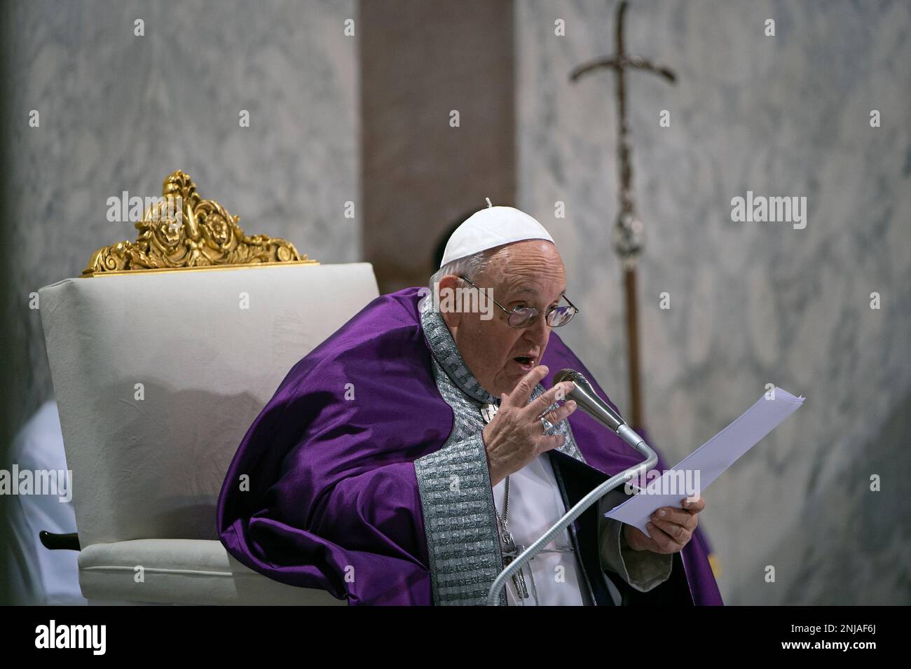 Rome, Rome. 22nd Feb, 2023. Italy, Rome, 2023/2/22. Pope Francis