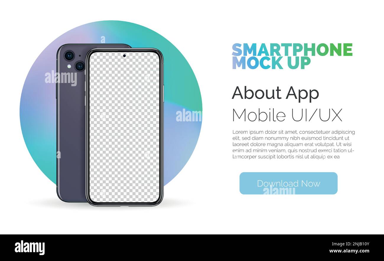 3d smart phone template for infographics, presentation or UI design ...