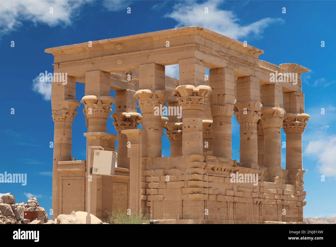 Philae temple on Agilika Island in Aswan, Egypt Stock Photo