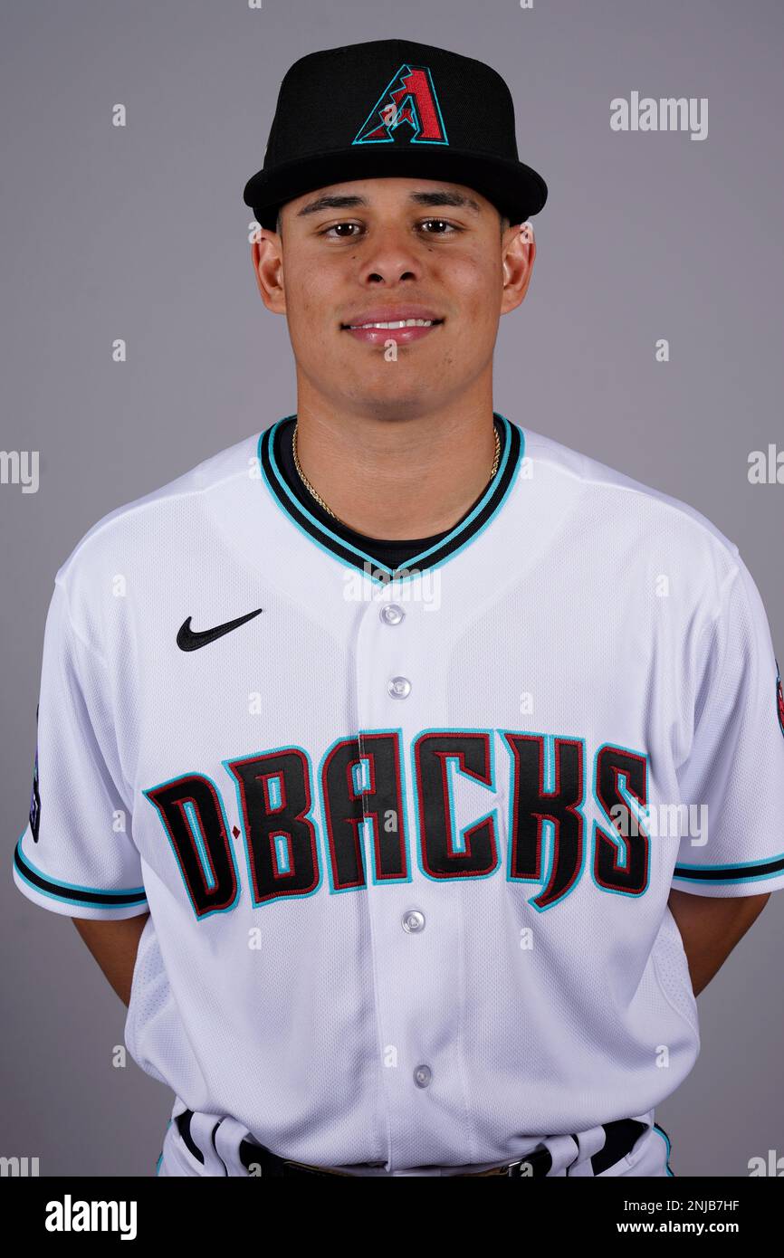 This is a 2023 photo of Arizona Diamondbacks left fielder Jorge Barrosa.  This image reflects the Arizona Diamondbacks' active roster as of  Wednesday, Feb. 22, 2023, when this image was taken in