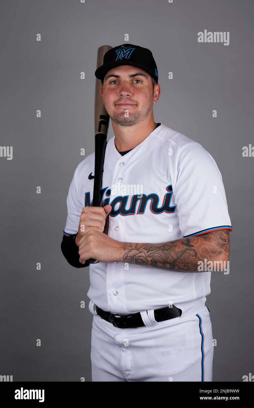 This is a 2023 photo of Jordan Groshans of the Miami Marlins