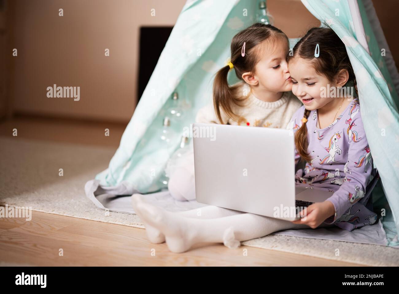 Cute Kids Using Gadgets Set. Boy and Girl Playing Smartphone and Laptop  Computer Cartoon Vector Illustration Stock Vector - Illustration of gadget,  young: 242639339