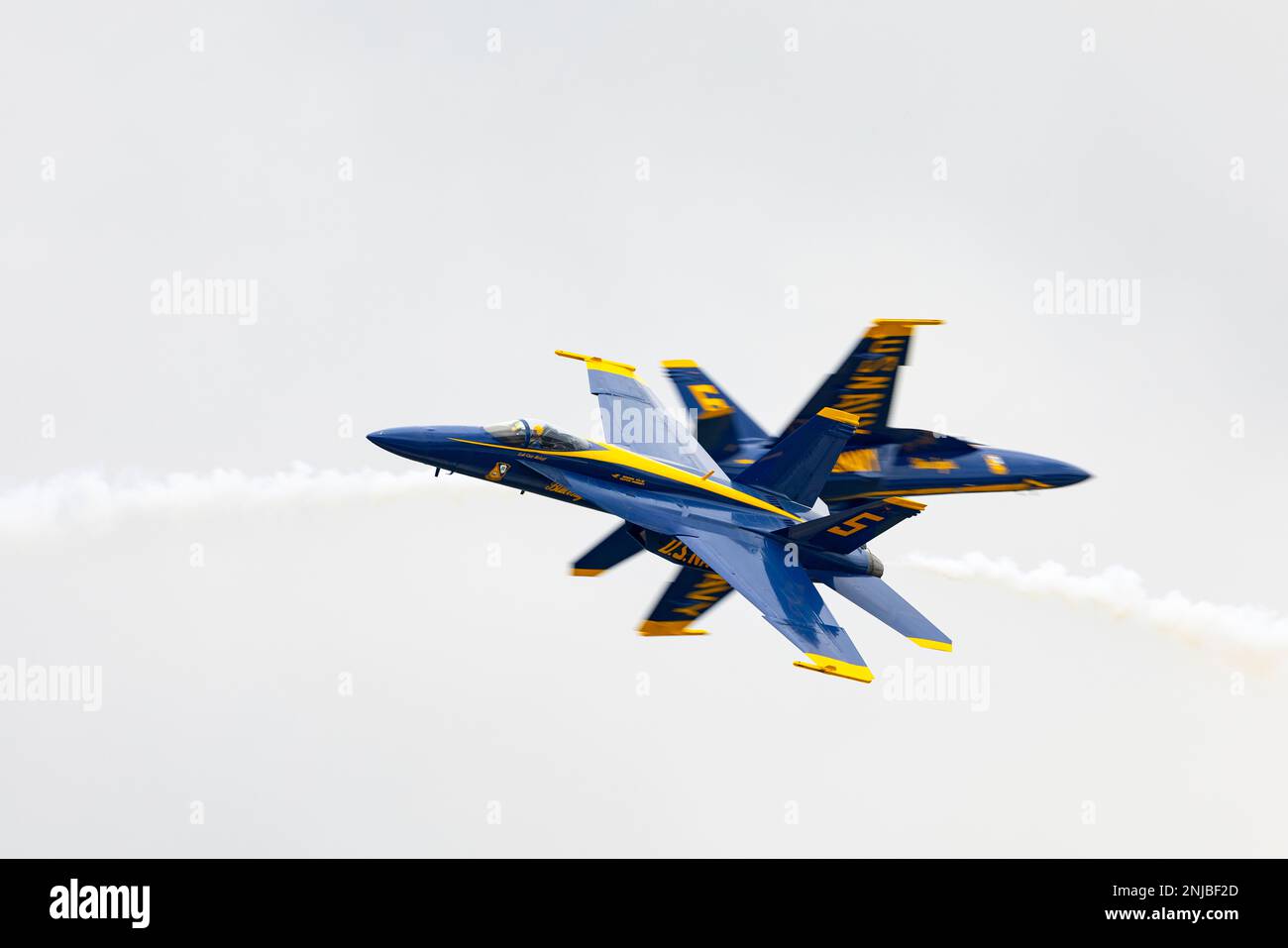 Members of the Blue Angels flight demonstration squadron perform during