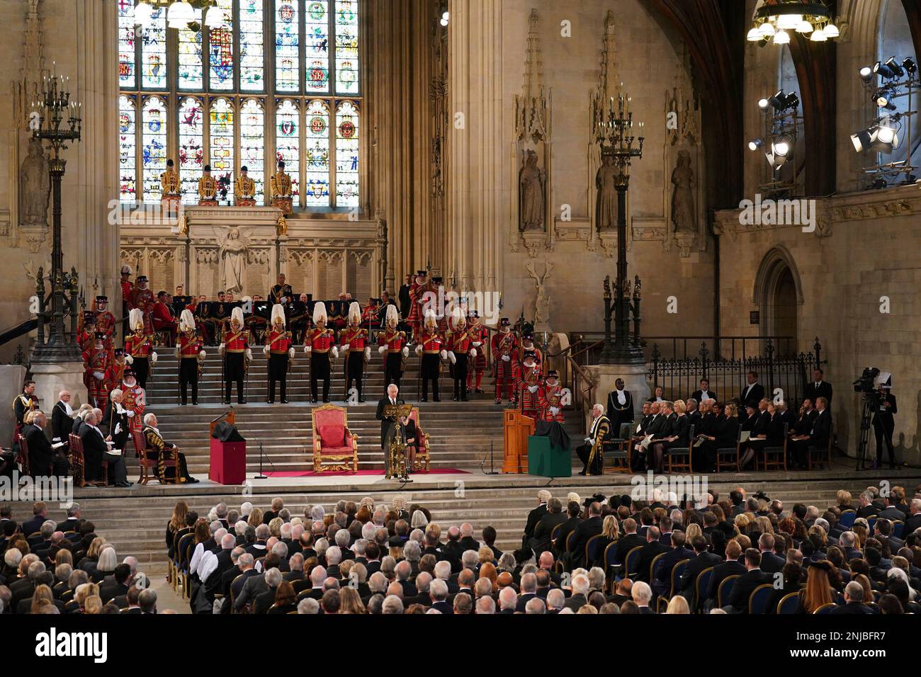 King Charles III gives his address thanking the members of the House of