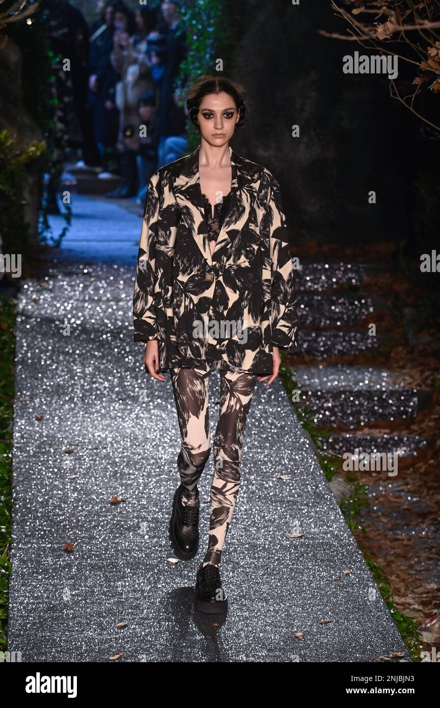 Milan, Italy. 22nd Feb, 2023. Milan, Woman Fashion Week, Fall Winter