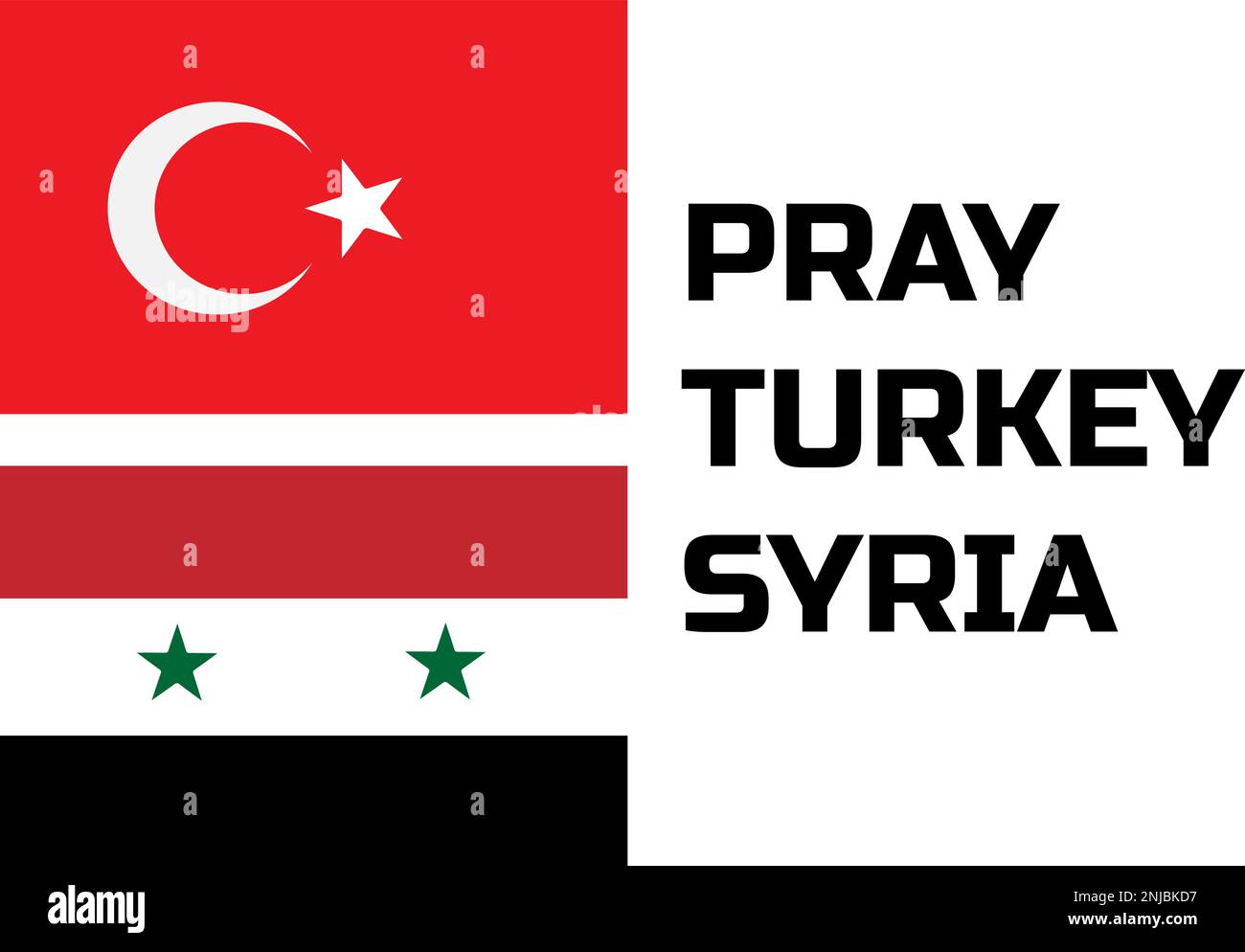 pray for Turkey and Syria poster design. earthquake hit two countries