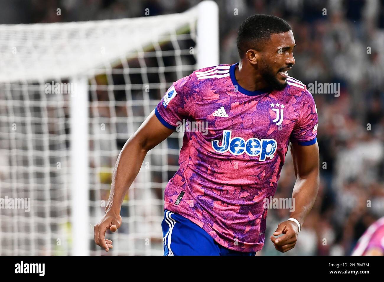 Gleison Bremer of Juventus FC (c) celebrates with teammates after scoring  the goal of 2-0 during the Serie A football match between Juventus FC and  US Stock Photo - Alamy