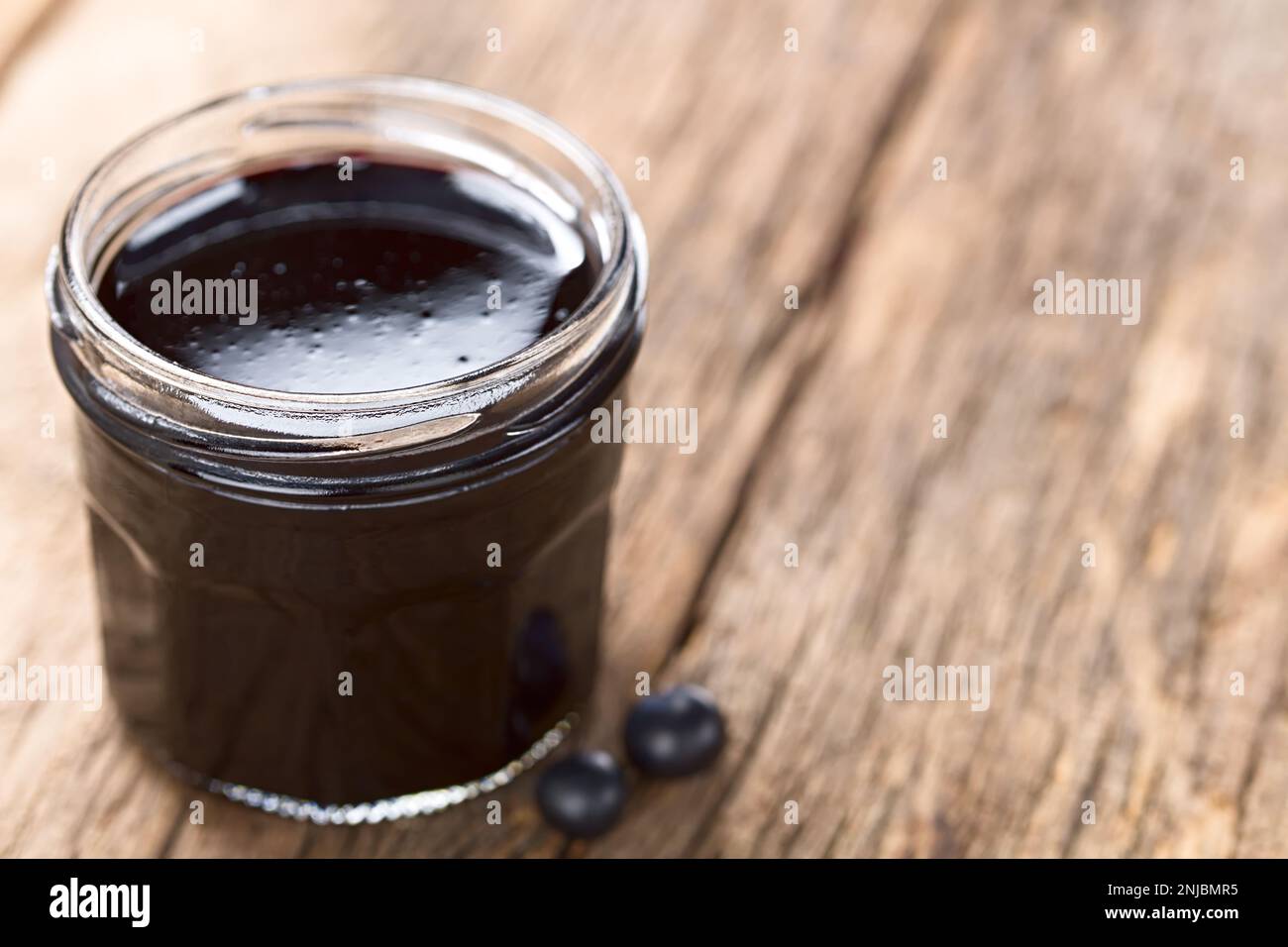 Fresh homemade jelly made of Patagonian Calafate berries (lat. Berberis