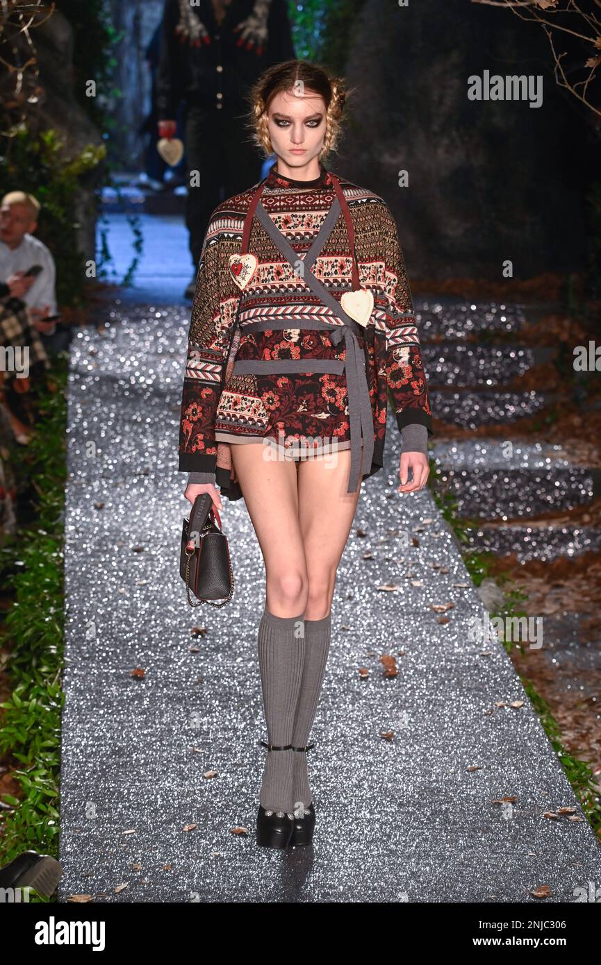 Milan, Italy. 22nd Feb, 2023. Milan, Woman Fashion Week, Fall Winter