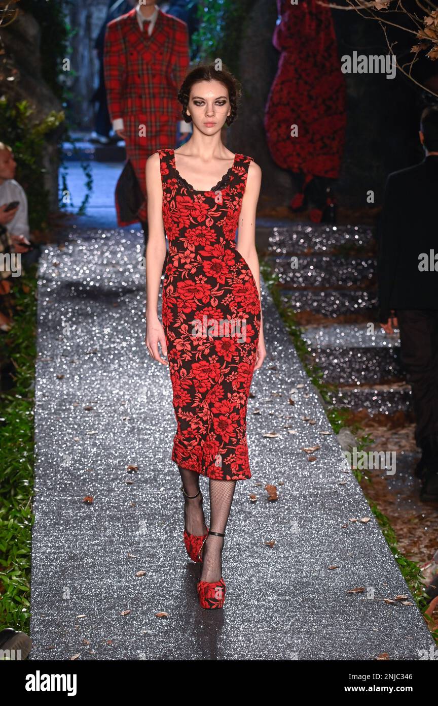 Milan, Italy. 22nd Feb, 2023. Milan, Woman Fashion Week, Fall Winter