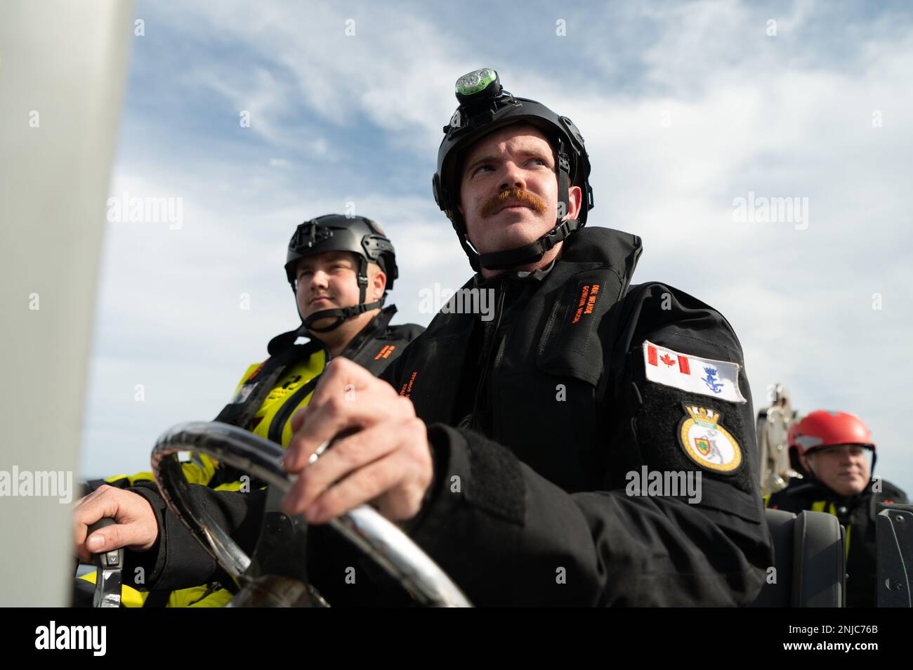 A Royal Canadian Navy sailor, Liam, a boatswain’s mate aboard HMCS