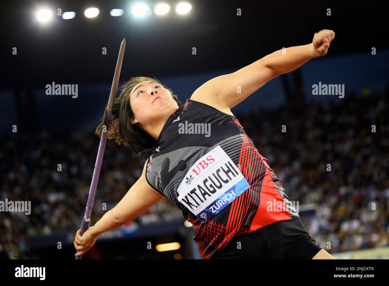 Haruka Kitaguchi of Japan competes in the Javelin Throw Women during