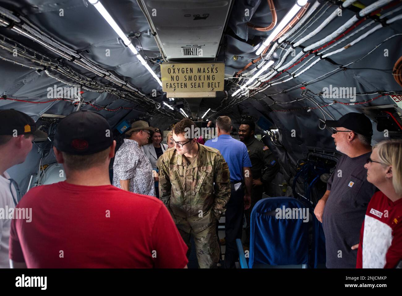 The interior of the recently retired WC135C/W, is opened to visitors