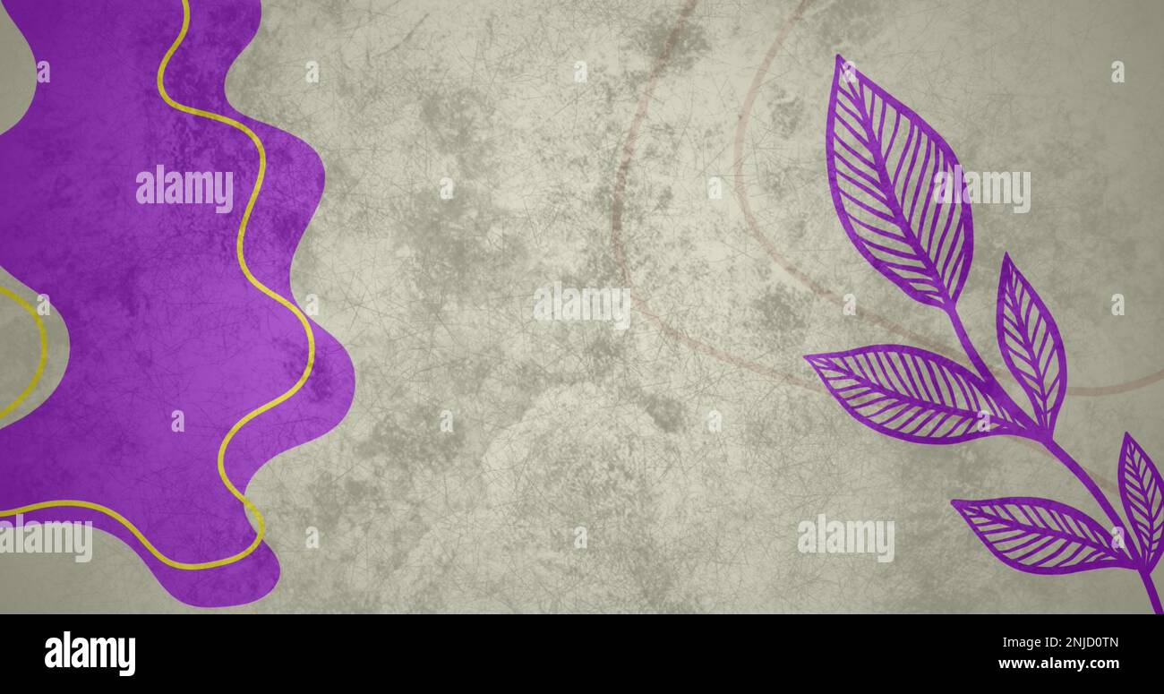Purple leaf shapes hi-res stock photography and images - Alamy