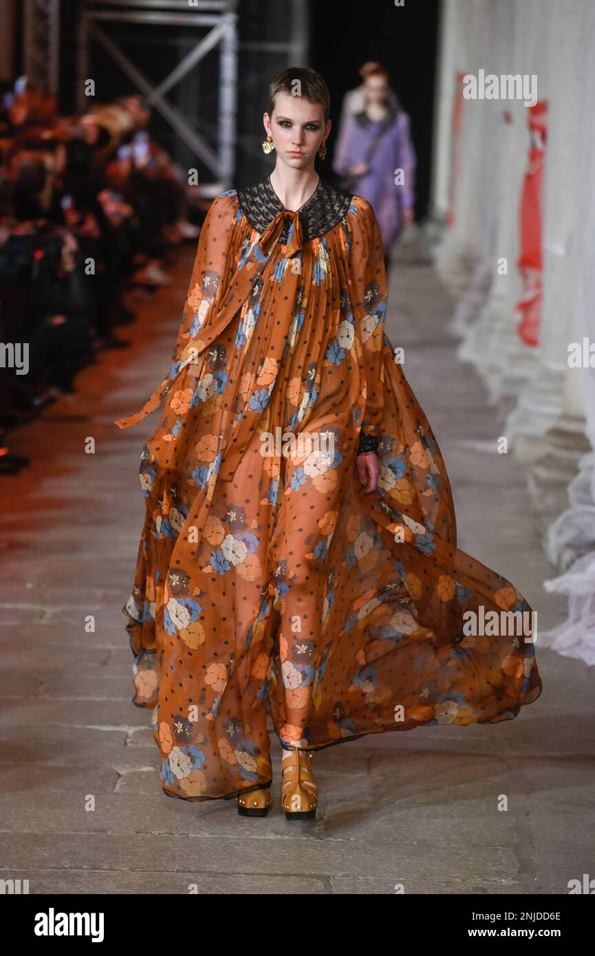 Milan, Italy. 22nd Feb, 2023. Milan, Woman Fashion Week, Fall Winter