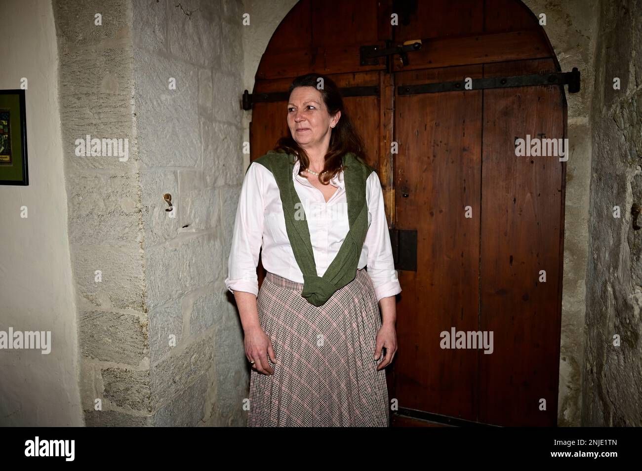 Christine Prinzessin von Preußen, Haus Hohenzollern – Ur-Ur-Enkelin des letzten deutschen Kaisers bei der Geburtstagsfeier anlässlich ihres 55. Geb Stock Photo