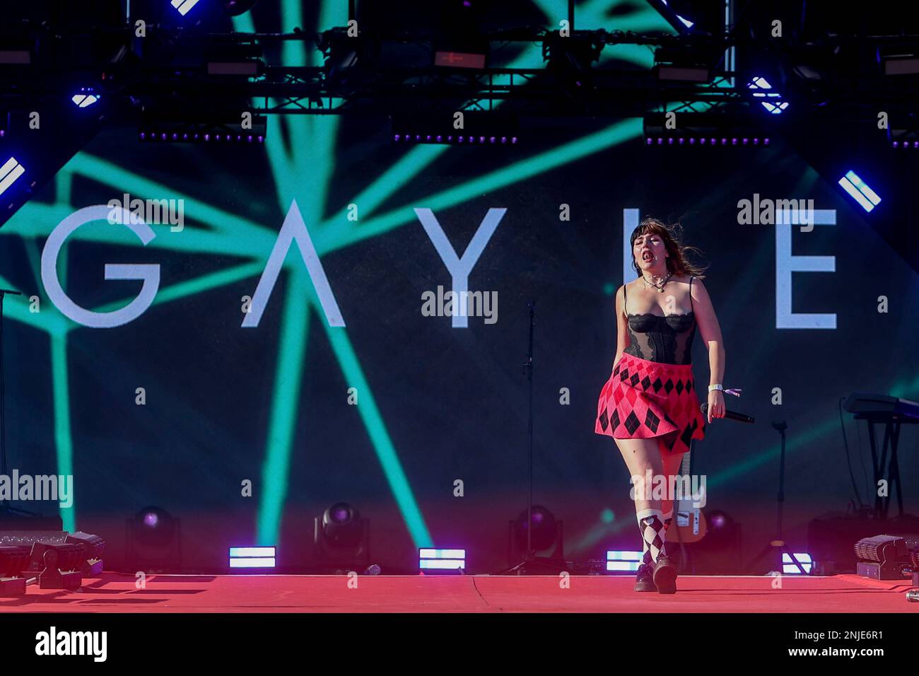 American singer-songwriter Gayle during the Coca Cola Music 