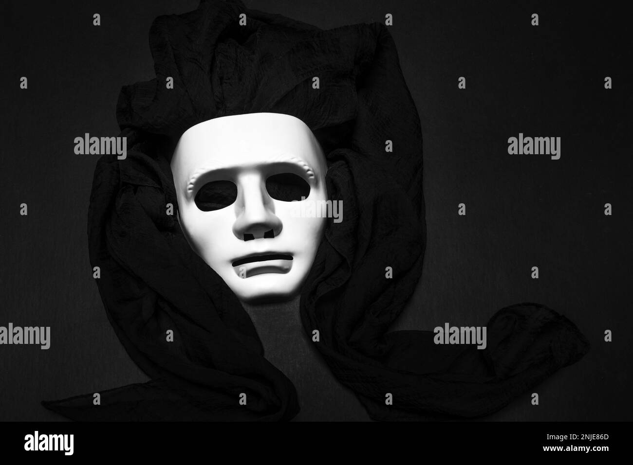 Golden and black mask Black and White Stock Photos & Images Alamy