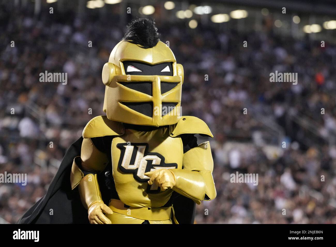 ORLANDO, FL - SEPTEMBER 01: The UCF Knights mascot dances on the ...