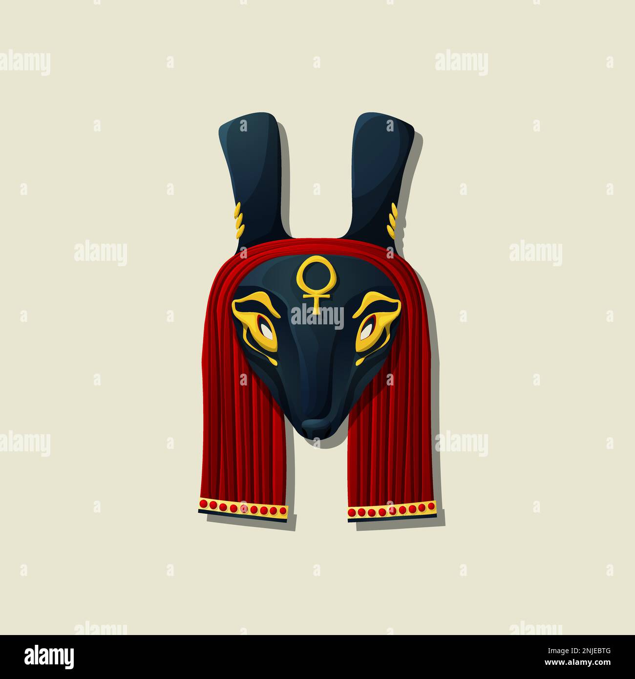 Egyptian god Set mask, vector icon Stock Vector Image & Art - Alamy