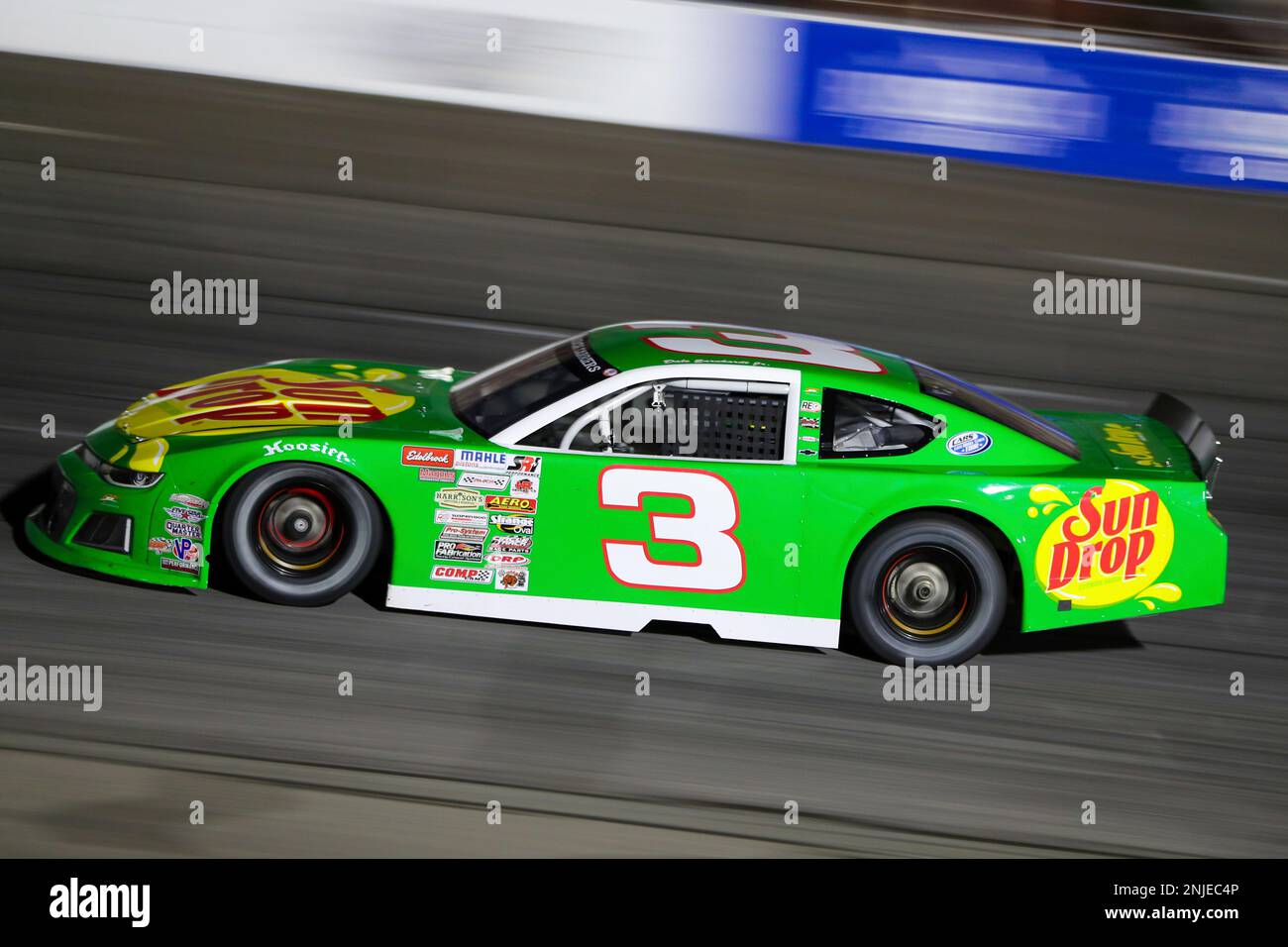 NORTH WILKESBORO, NC - AUGUST 31: Dale Earnhardt Jr. (3) speeds around ...