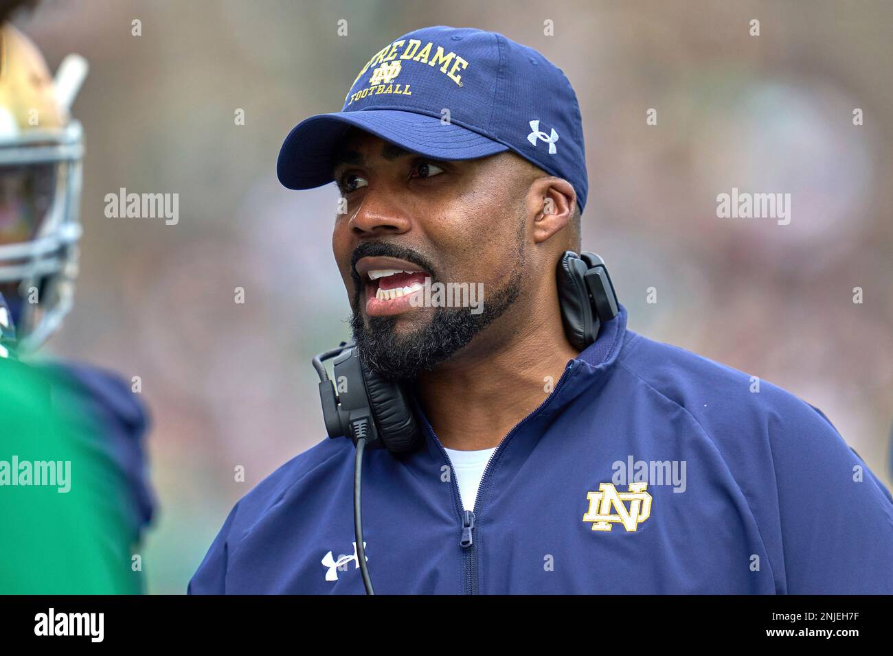 SOUTH BEND, IN APRIL 23 Notre Dame Fighting Irish defensive line