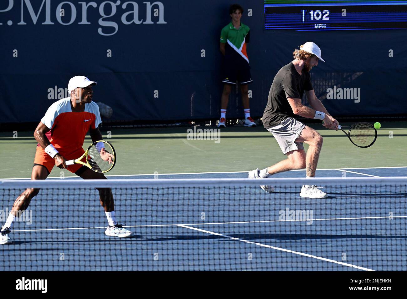 Nicholas Monroe and Keegan Smith during a men's doubles match at the 2022  US Open, Friday, Sep. 2, 2022 in Flushing, NY. (Rhea NallUSTA via AP Stock  Photo - Alamy